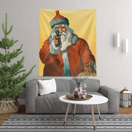 Our modern reproduction on fabric of "Hands up!" a vintage photomechanical print by Will Crawford (1912) is sure to attract attention and keep Santa firmly at the centre of the conversation. This statement print would make the perfect gift or an eye catching addition to your interior décor this festive season!